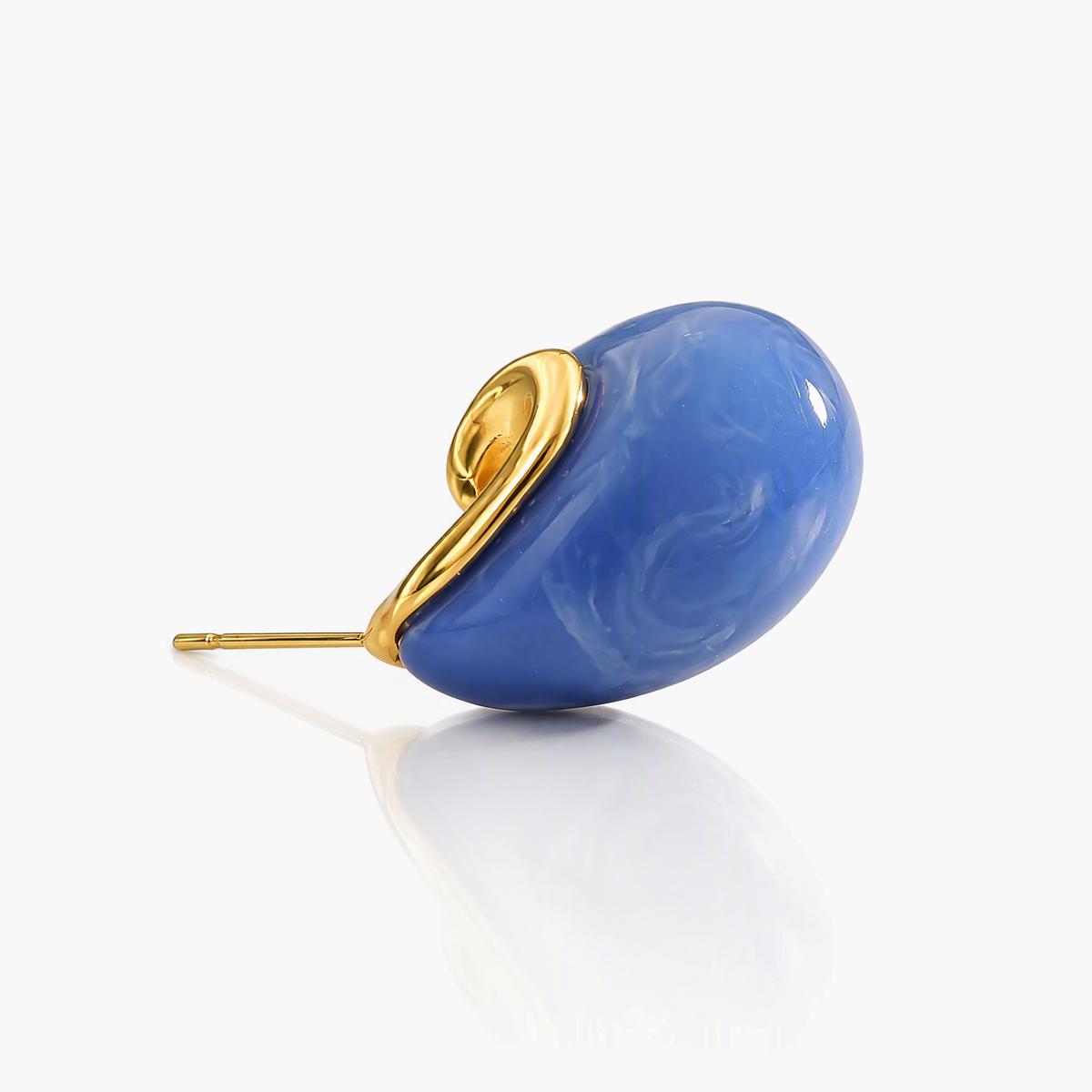 Minimalist C-Shape Stud Earrings
