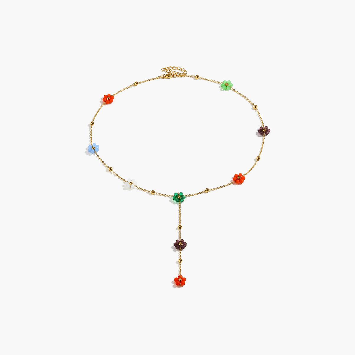 Boho Flower Chain Y-Necklace
