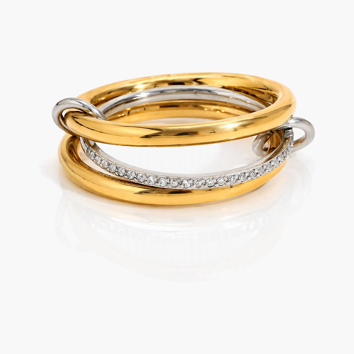 Trendy Interlocking Band Ring
