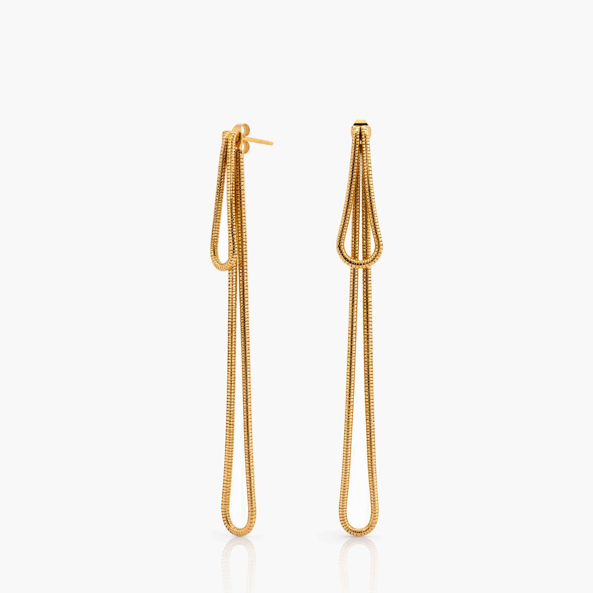 Minimalist Open Loop Drop Earrings