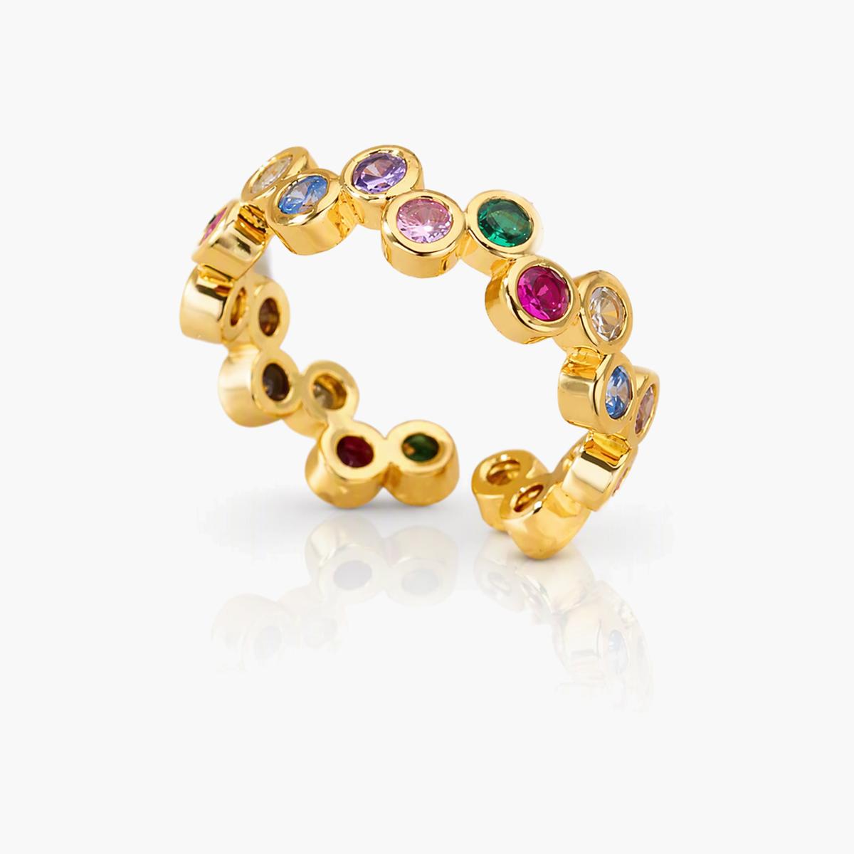 Dainty Heart Open Cuff Ring