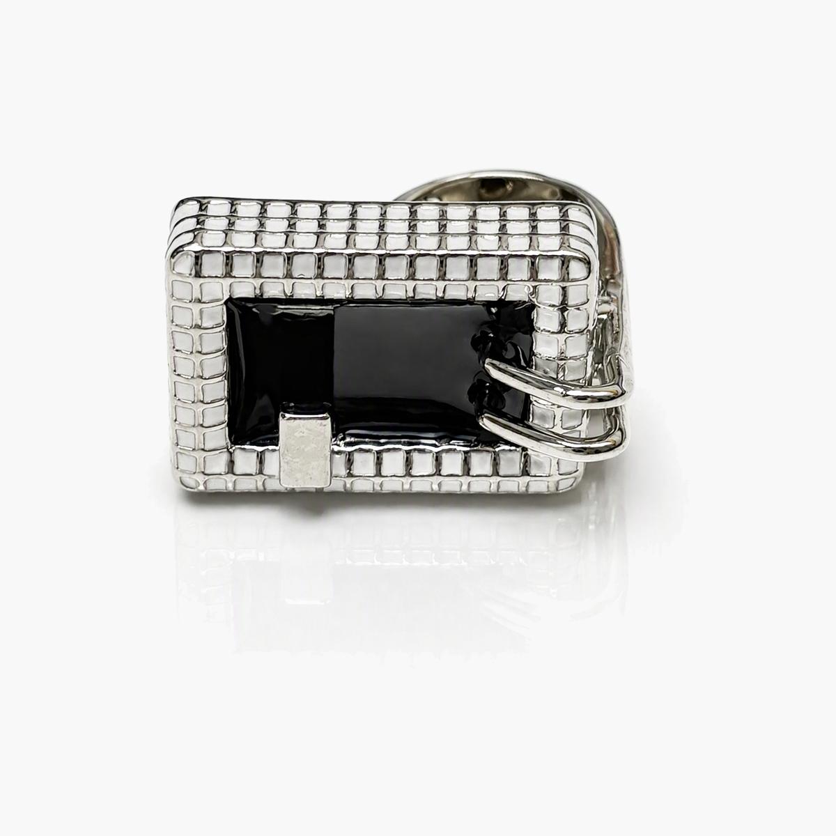 Trendy Rectangular Buckle Ring
