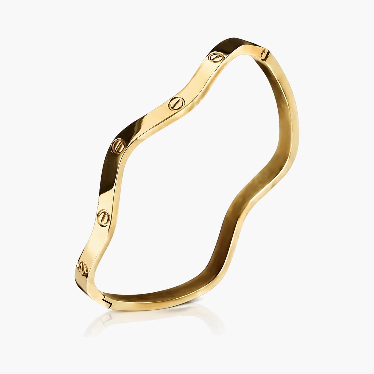 Wavy Open Cuff Bracelet