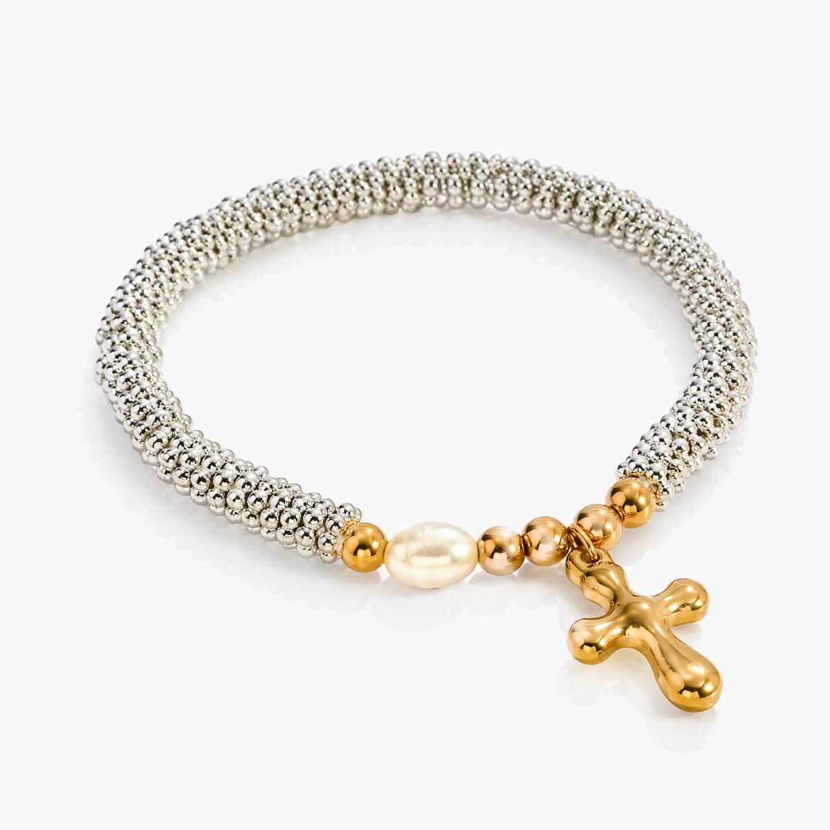 Dainty Cross Charm Bracelet