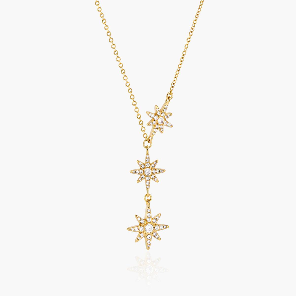 Moon and Star Pendant Necklace