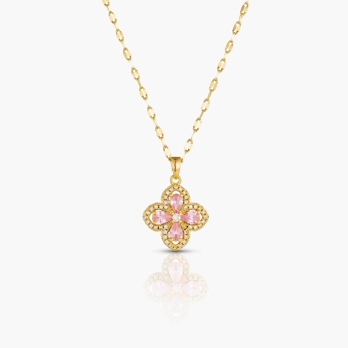Dainty Four-Leaf Clover Pendant Necklace