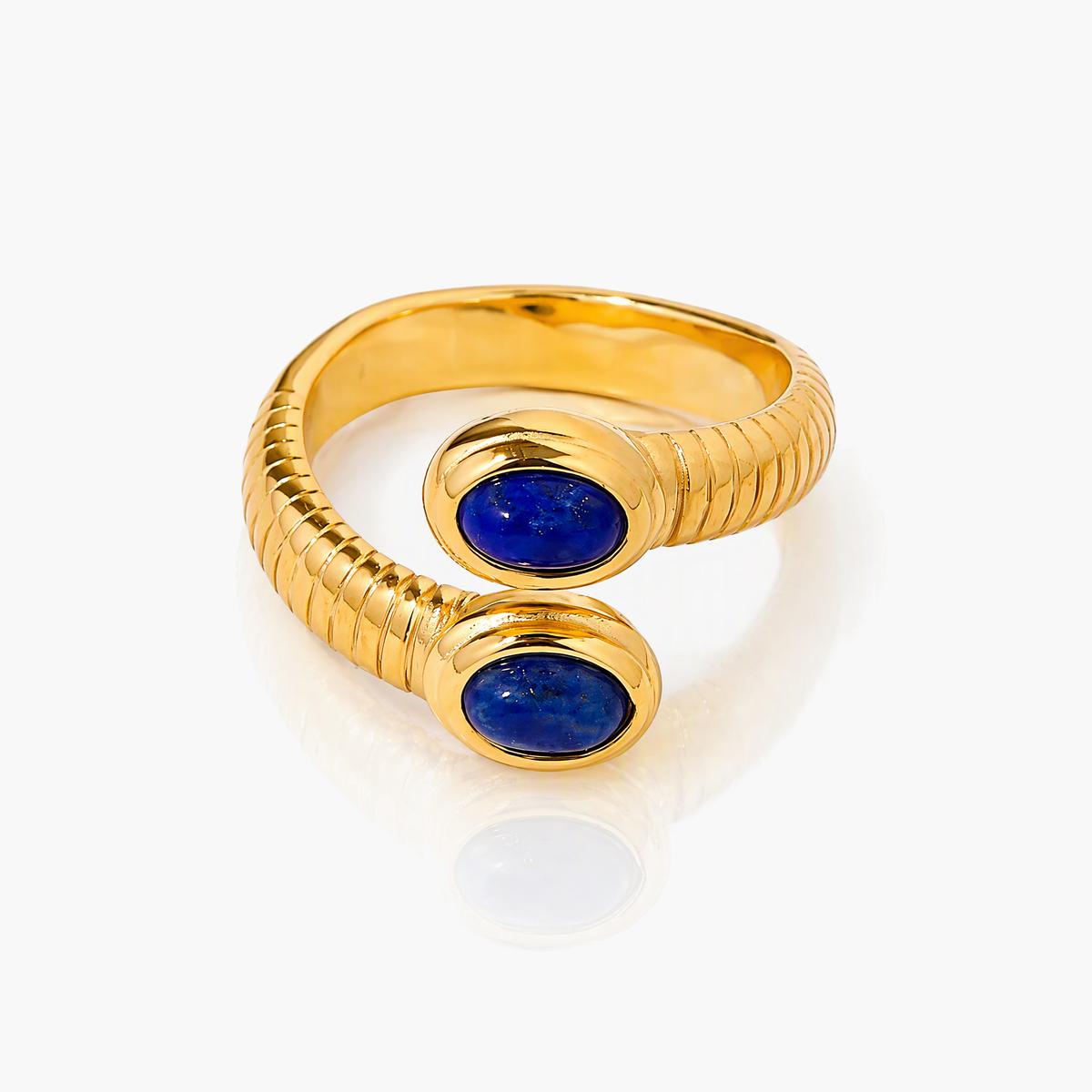 Vintage Double Stone Wrap Ring
