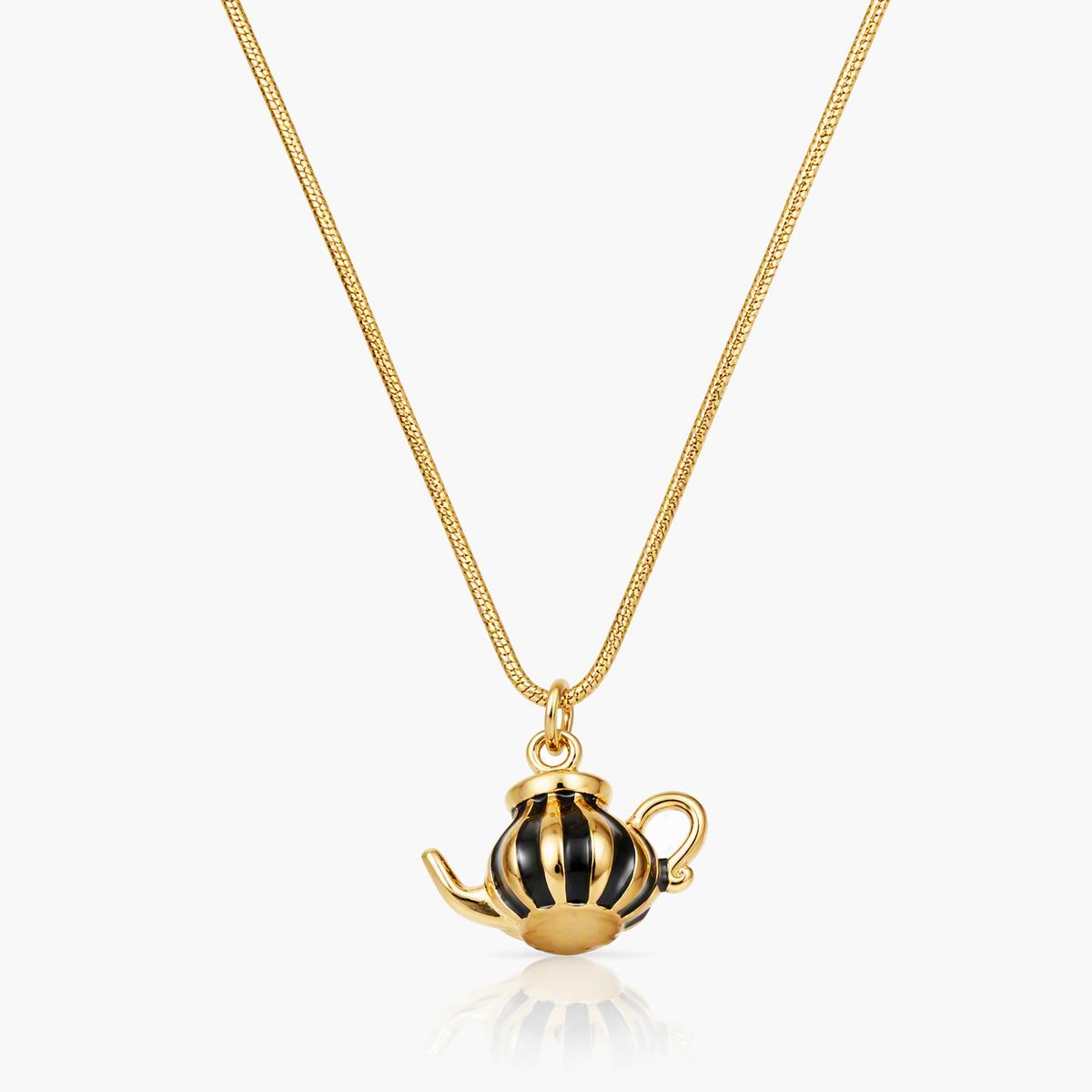 Cute Teapot Pendant Necklace