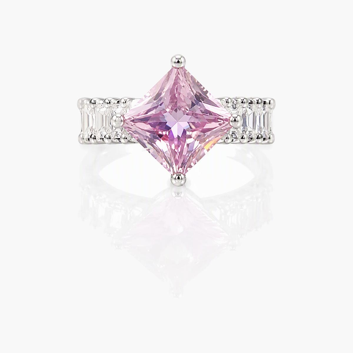 Elegant Square Stone Ring