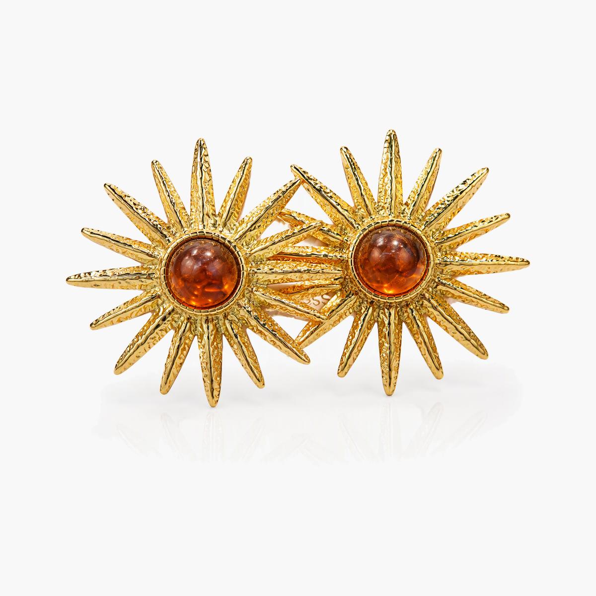 Sunburst Stud Earrings