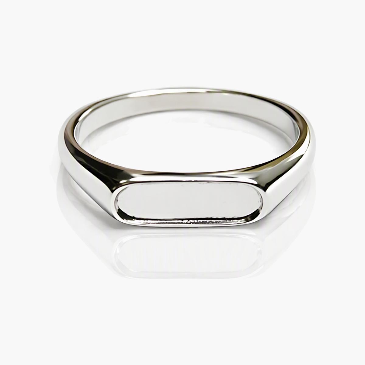 Minimalist Rectangular Signet Ring