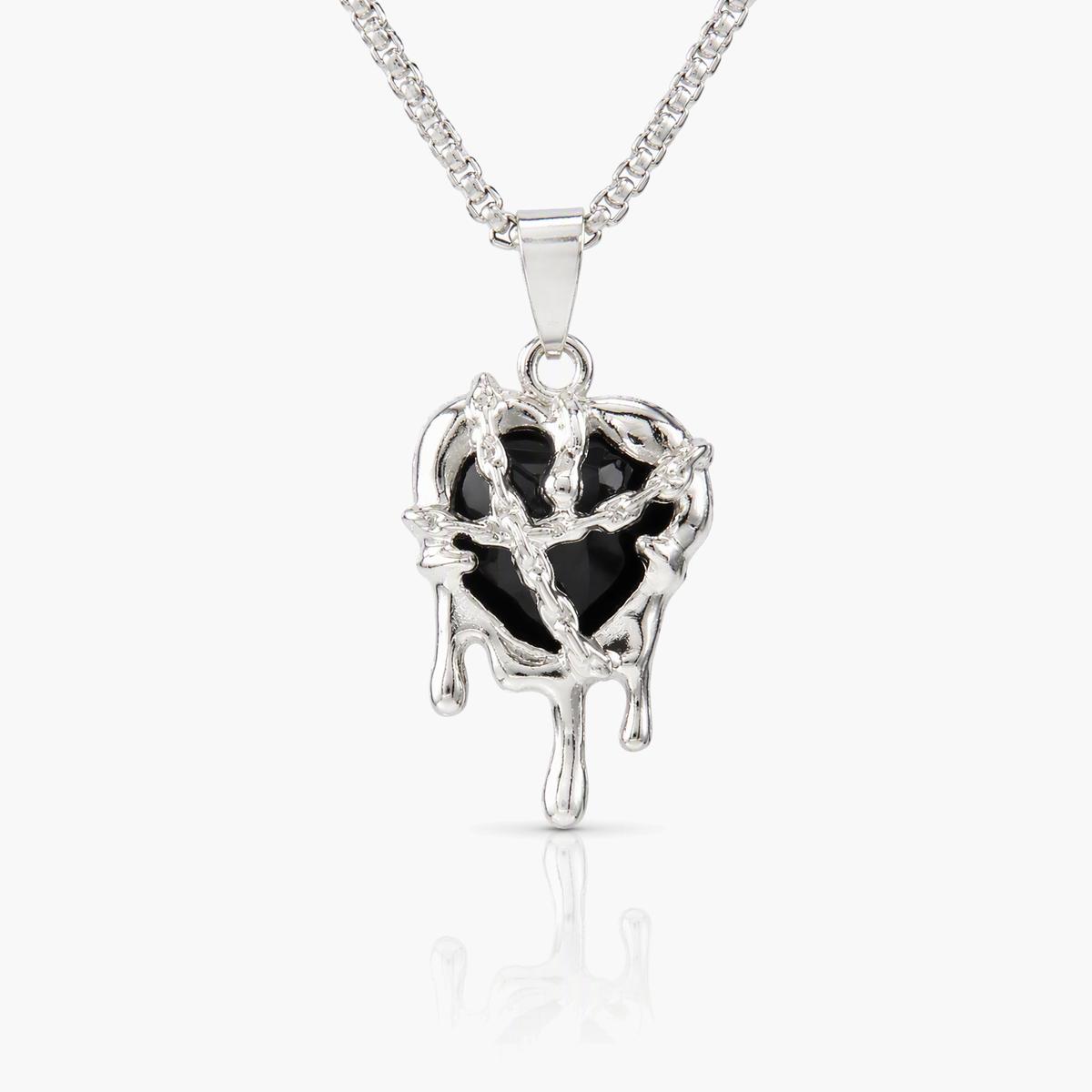 Gothic Heart Pendant Necklace
