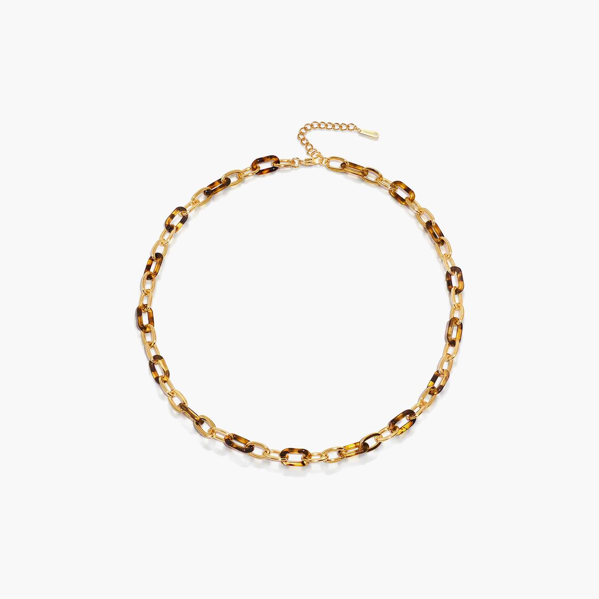 Trendy Leopard Link Chain Necklace