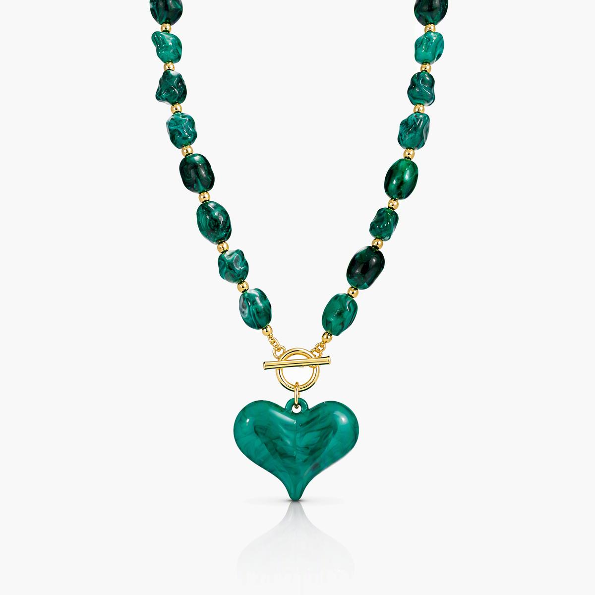 Triple Heart Charm Necklace