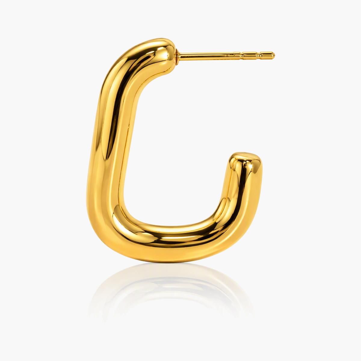 Minimalist Open Cuff Stud Earrings