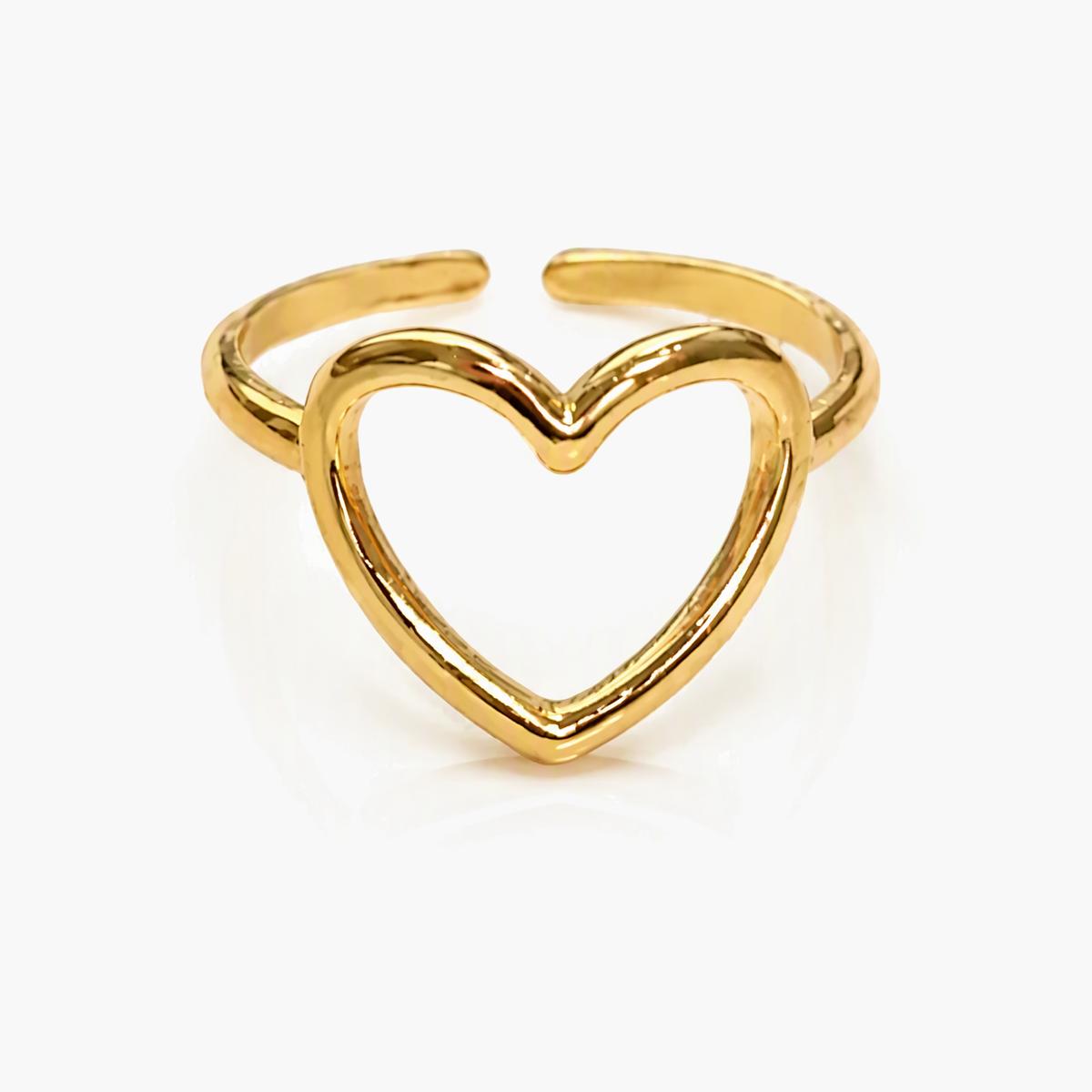 Dainty Open Heart Ring