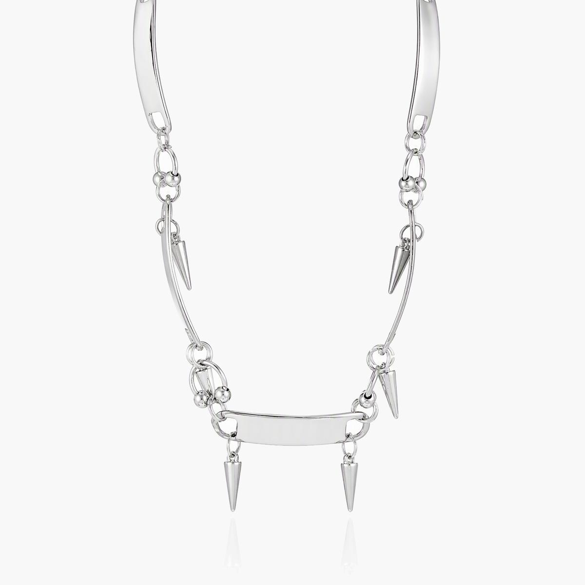 Gothic Spike And Cross Pendant Necklace