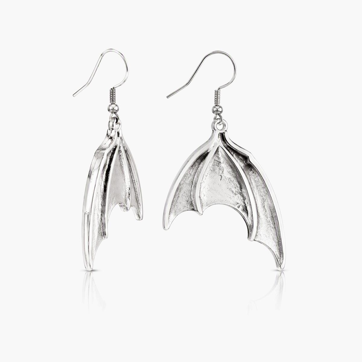 Gothic Bat Wing Drop Earrings