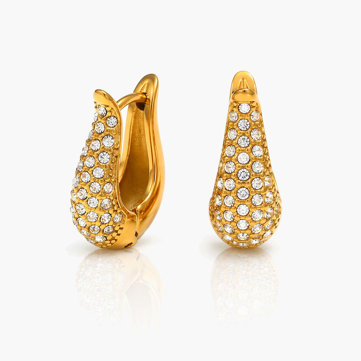 Trendy U-Shaped Huggie Earrings