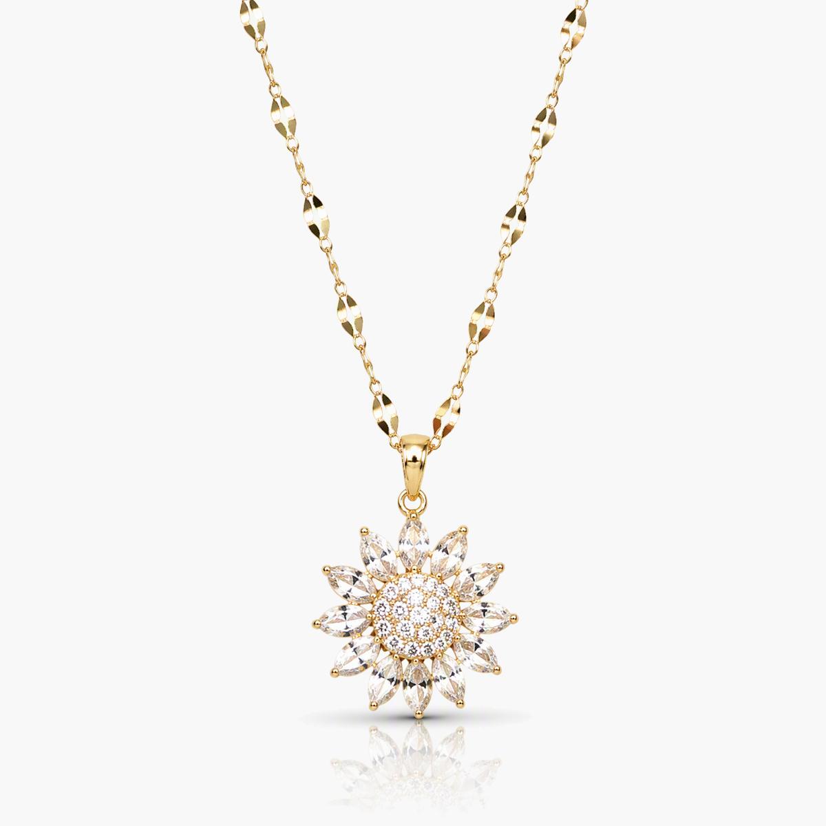 Dainty Flower Pendant Necklace