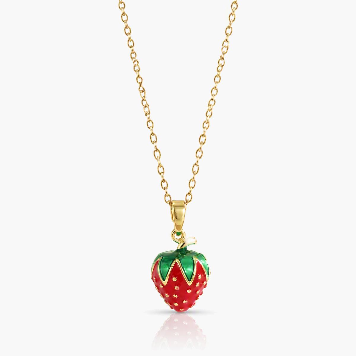 Cute Strawberry Pendant Necklace
