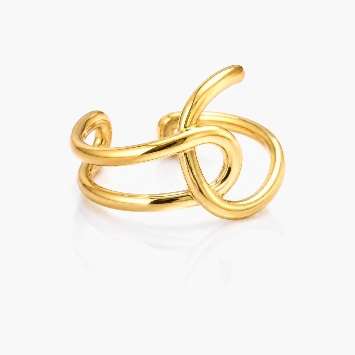 Love Knot Open Cuff Ring