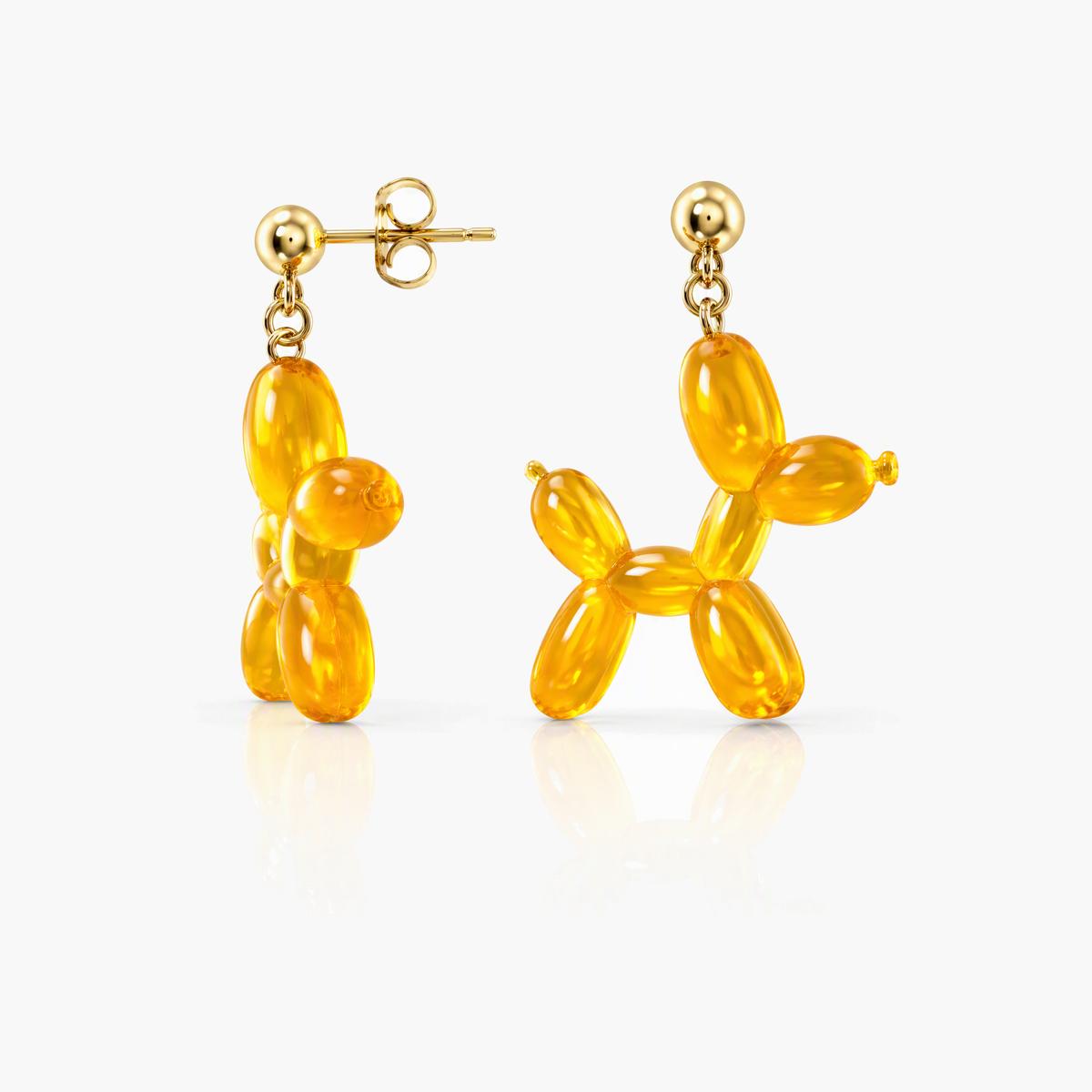 Cute Balloon Dog Drop Earrings