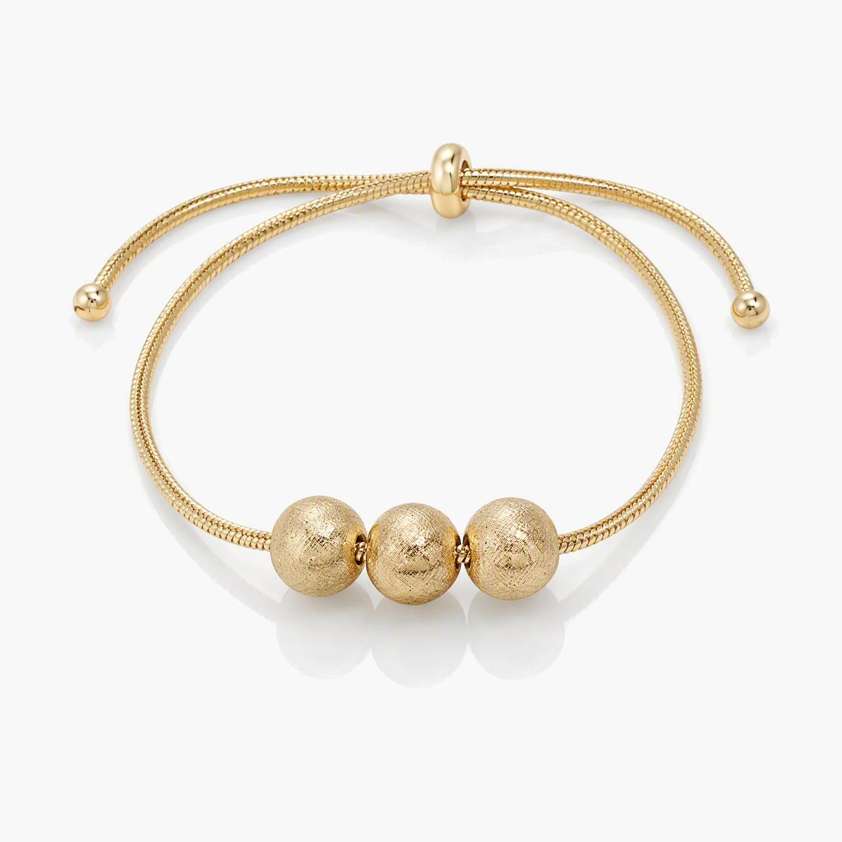 Three-Sphere Snake Chain Bracelet