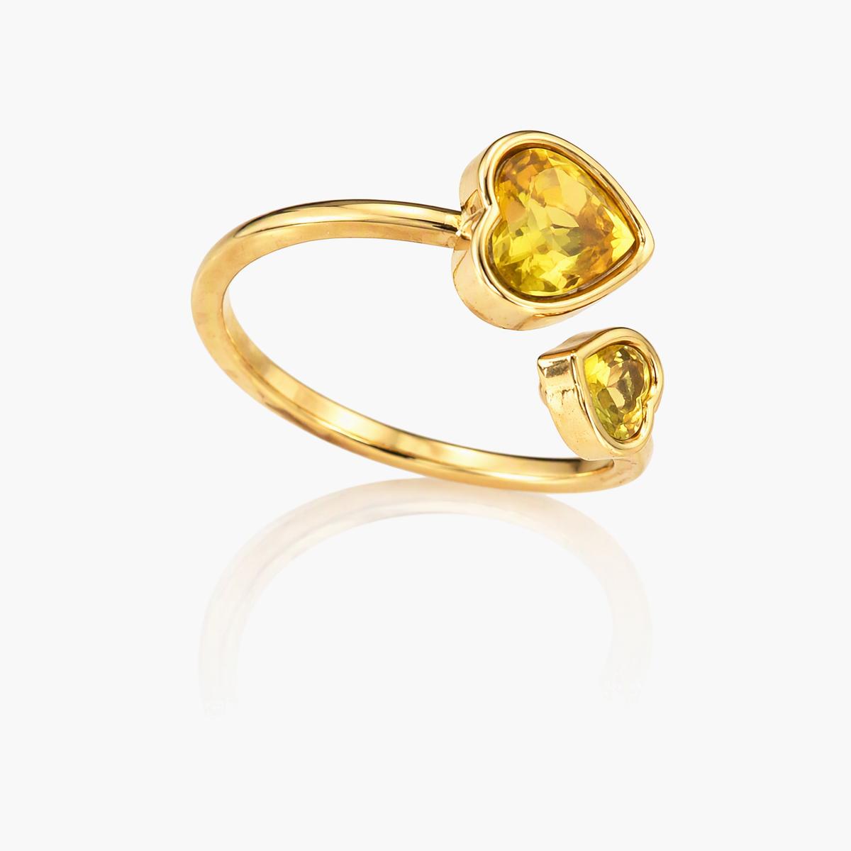 Dainty Double Heart Ring