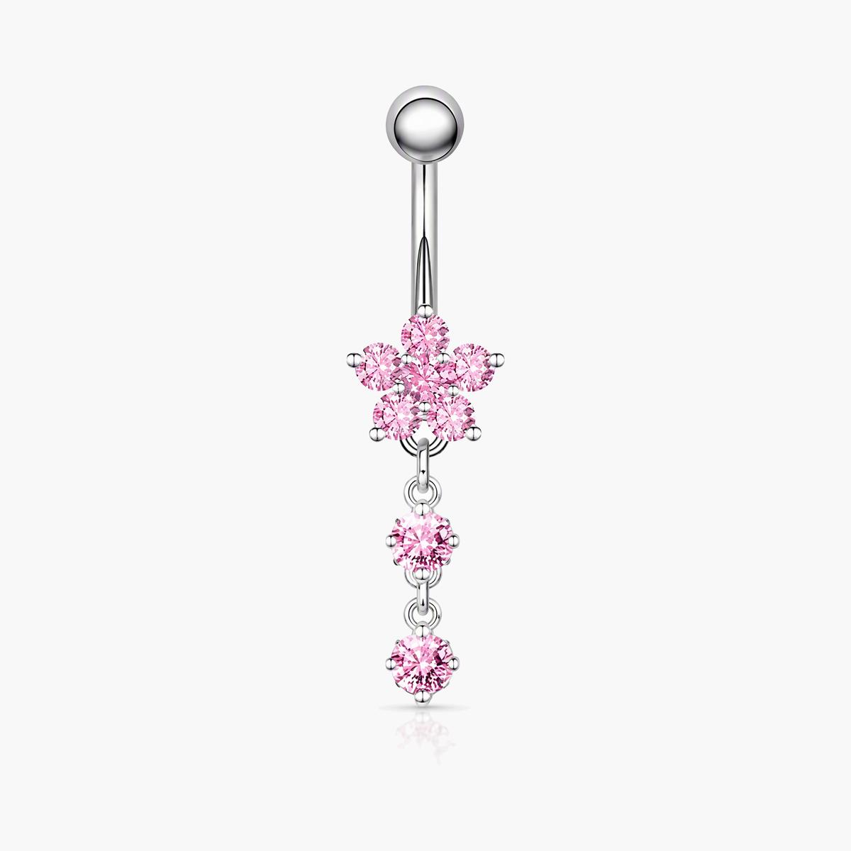 Cute Heart Charm Belly Ring