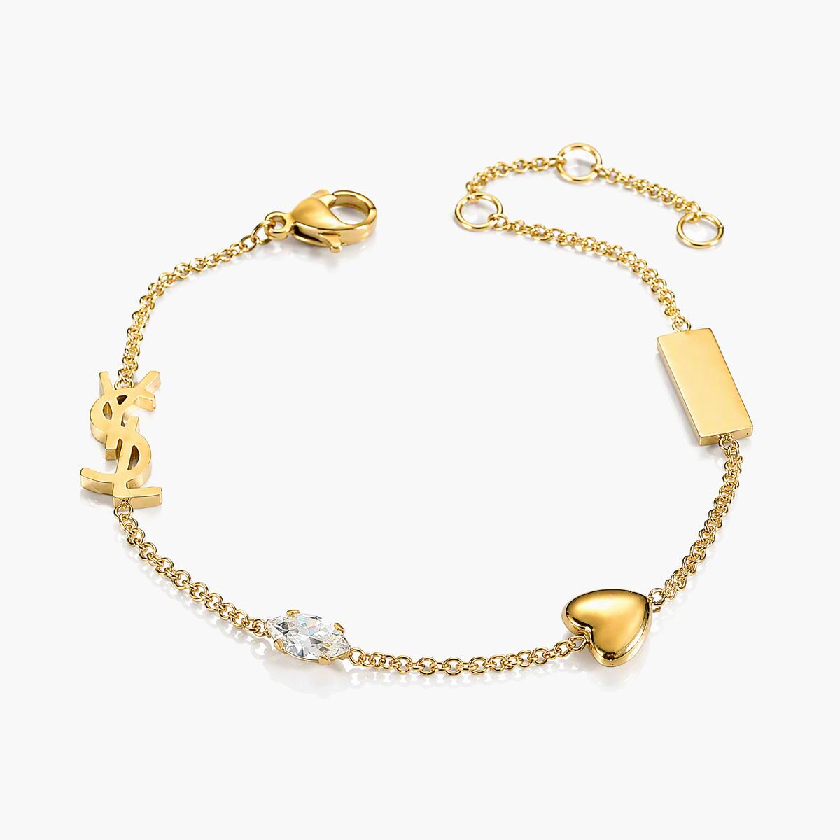 Dainty Heart Charm Bracelet