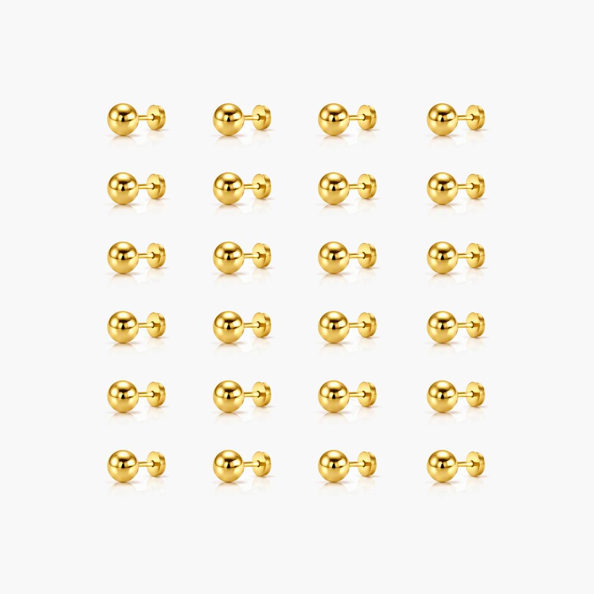 Minimalist Ball Stud Earrings
