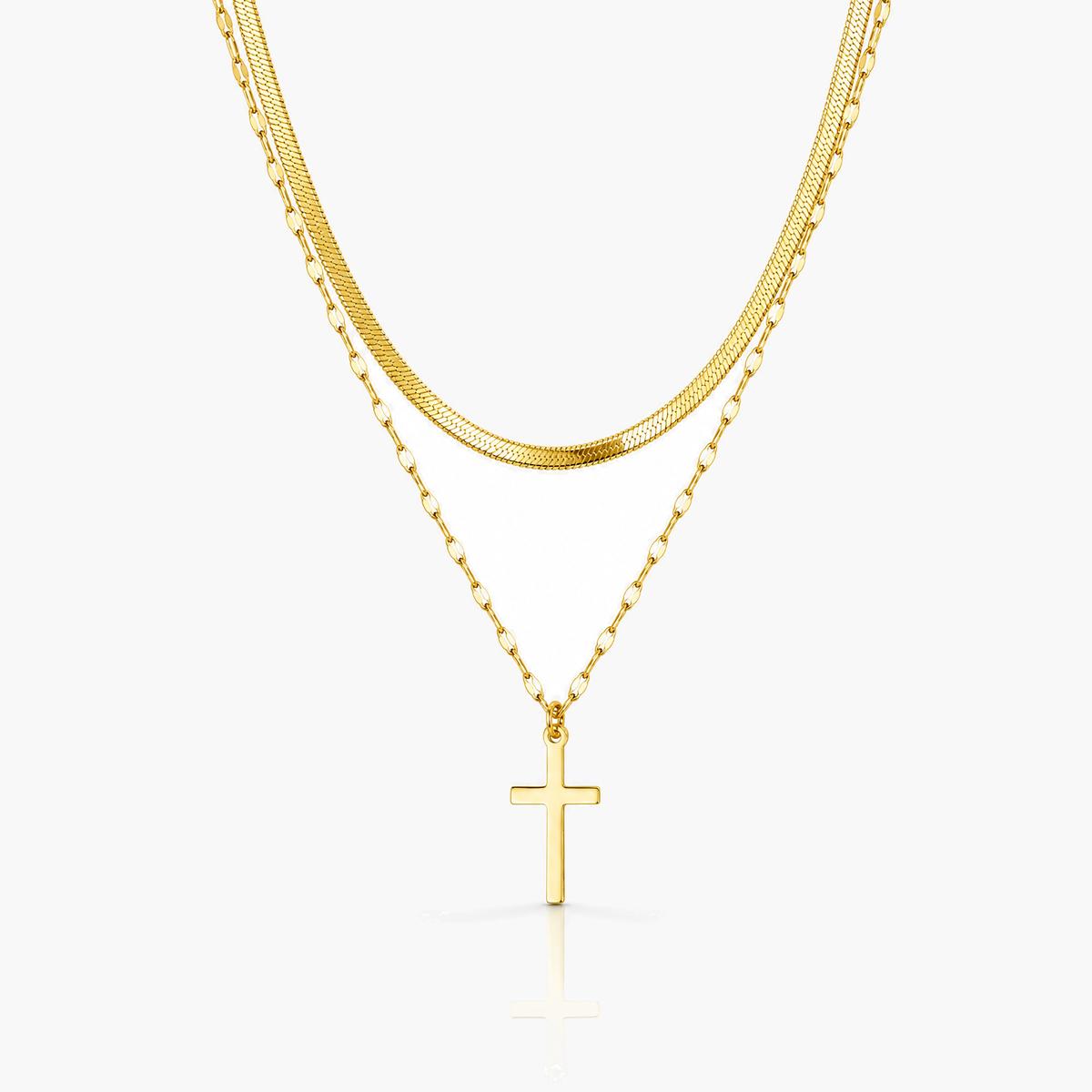 Dainty Cross Pendant Necklace