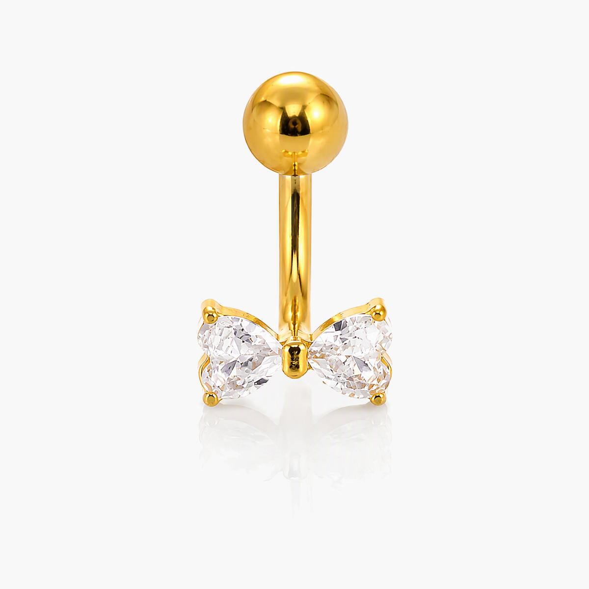 Cute Moon Charm Belly Ring