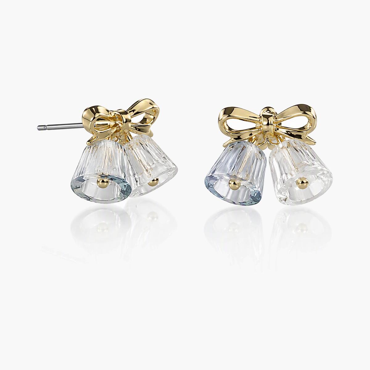 Cute Bear And Bow Drop Earrings