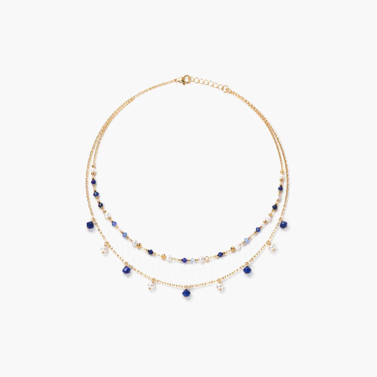 Dainty Square Beaded Necklace