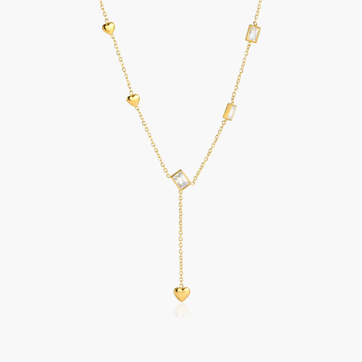 Dainty Multi-Stone Y-Necklace