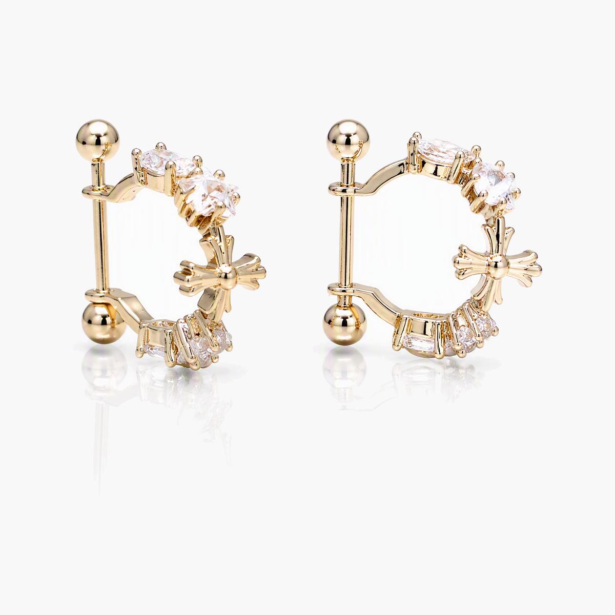 Dainty Bow Knot Huggie Earrings