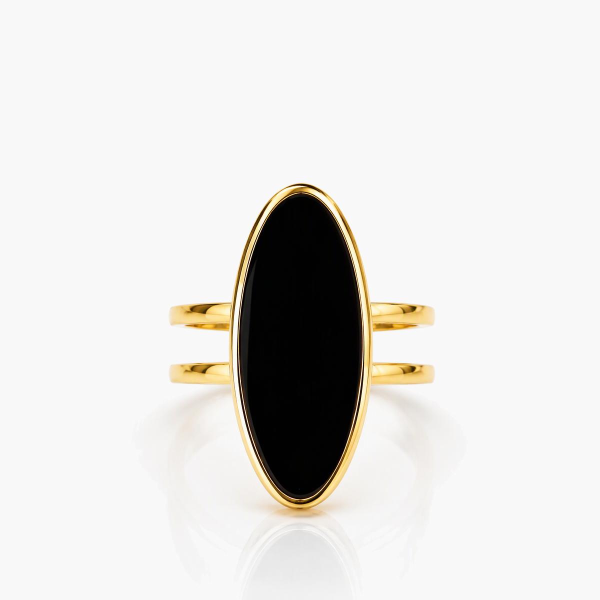 Oval Double Band Ring