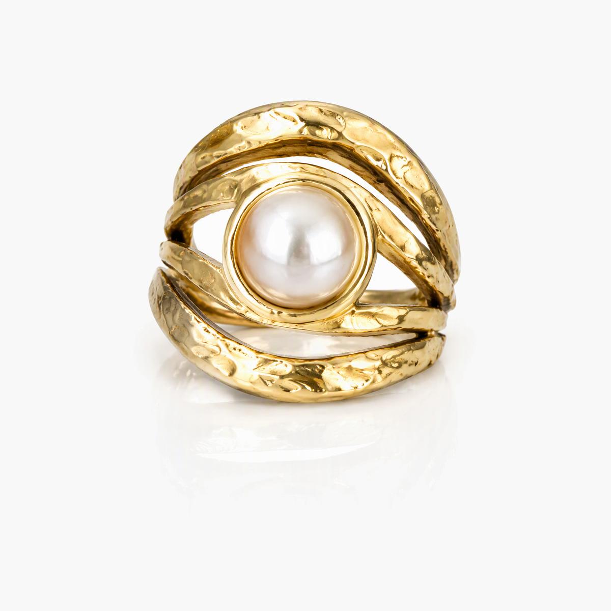 Vintage Pearl Cluster Ring