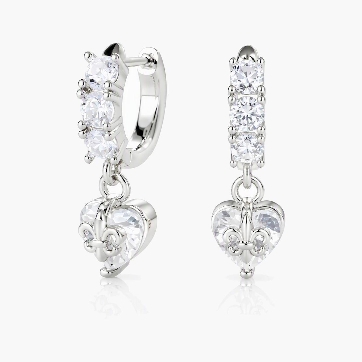 Cute Heart Charm Earrings