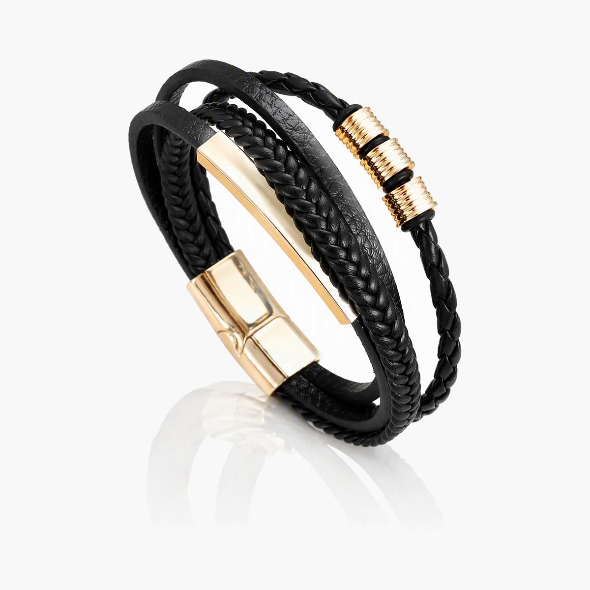 Vintage Braided Cross Bracelet