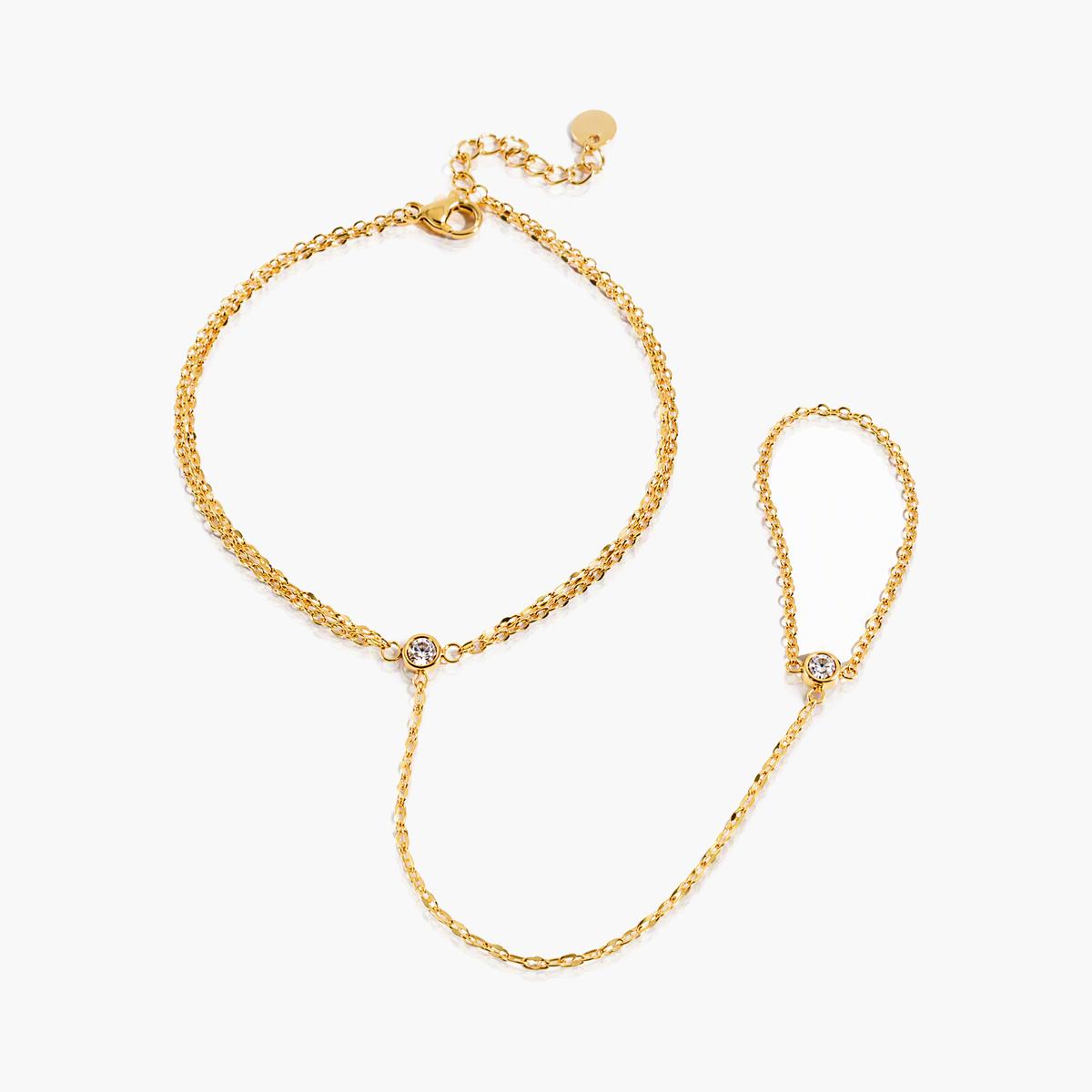 Dainty Double Layer Chain Bracelet