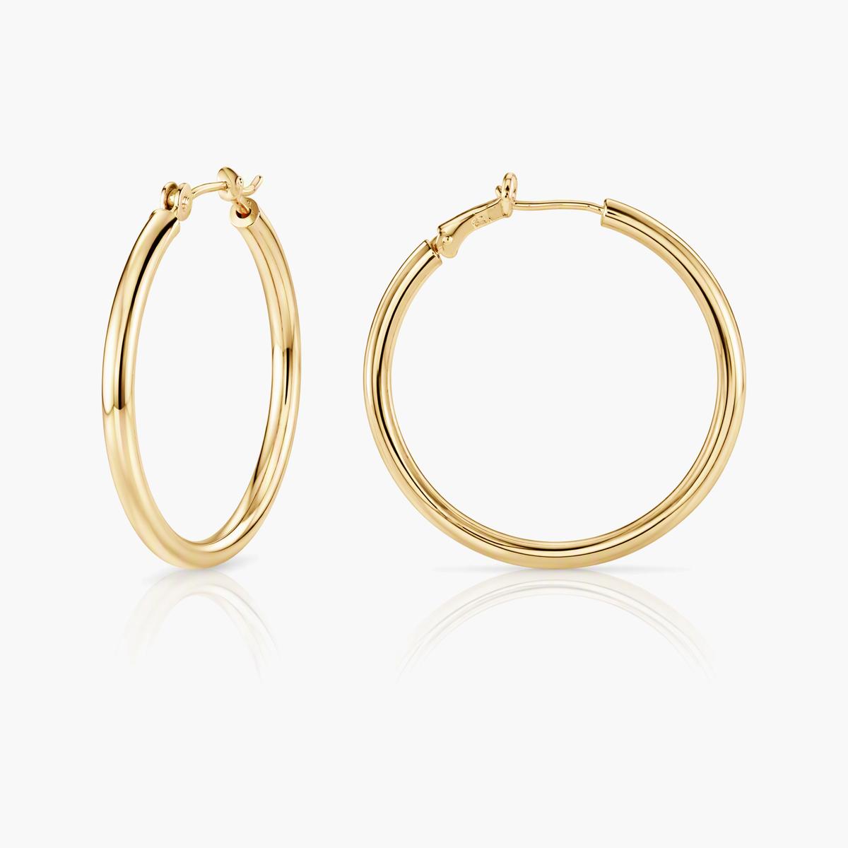 Minimalist Round Hoop Earrings
