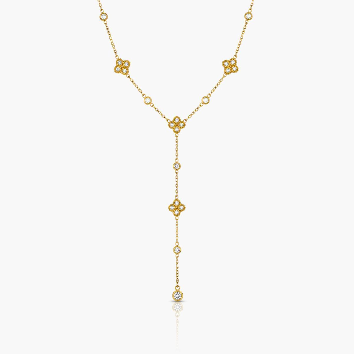 Dainty Flower Y-Necklace