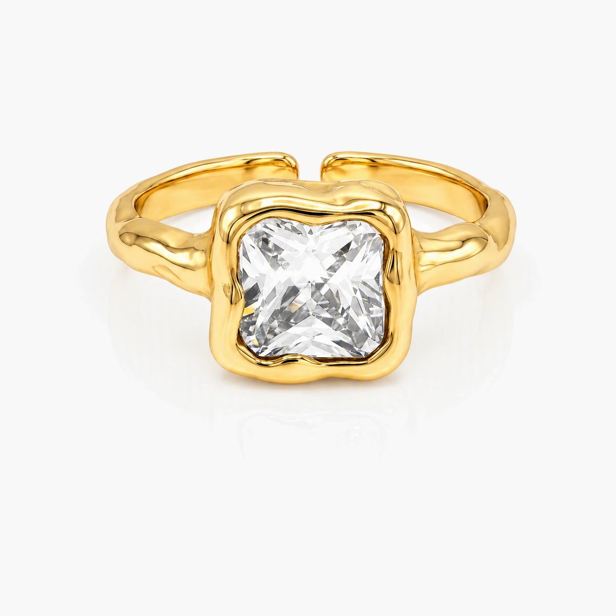 Cushion Cut Solitaire Ring