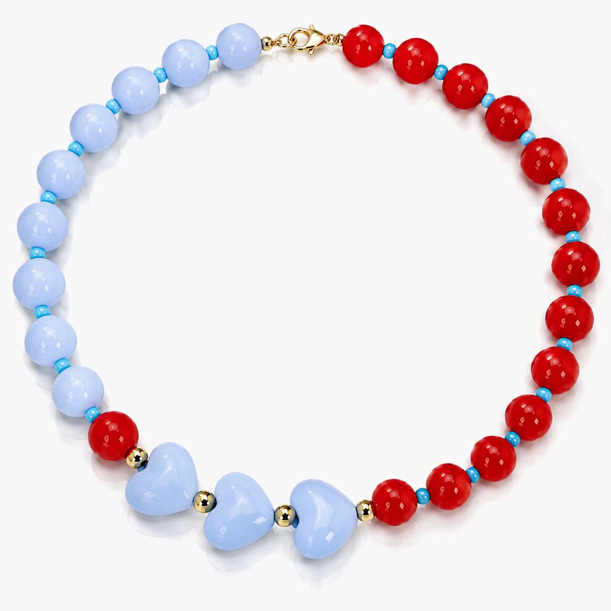 Cute Heart Bead Necklace