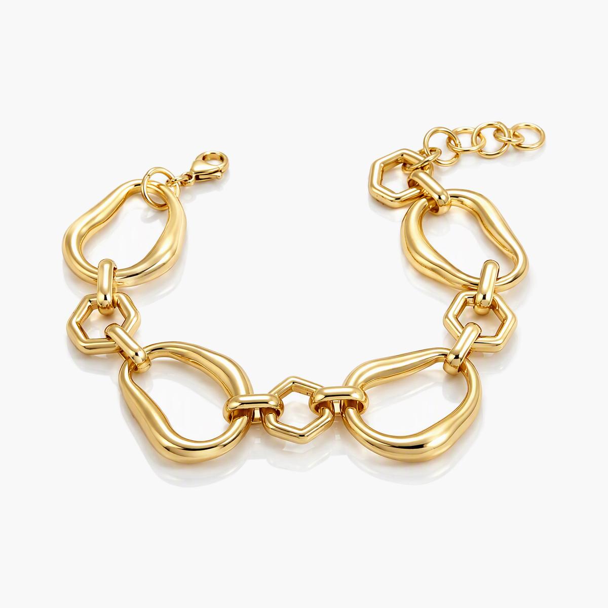 Chunky Geometric Link Bracelet