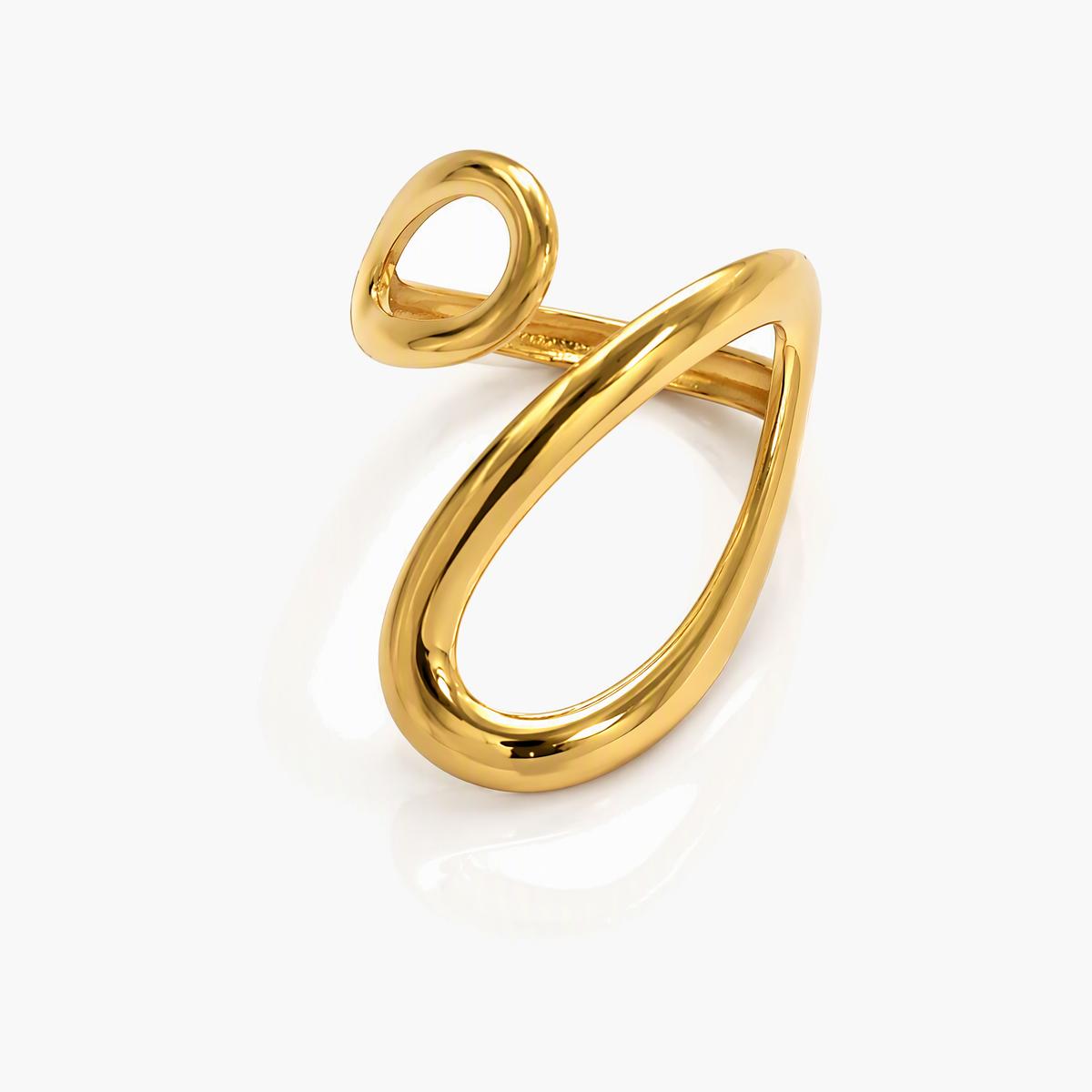 Minimalist Oval Open Ring