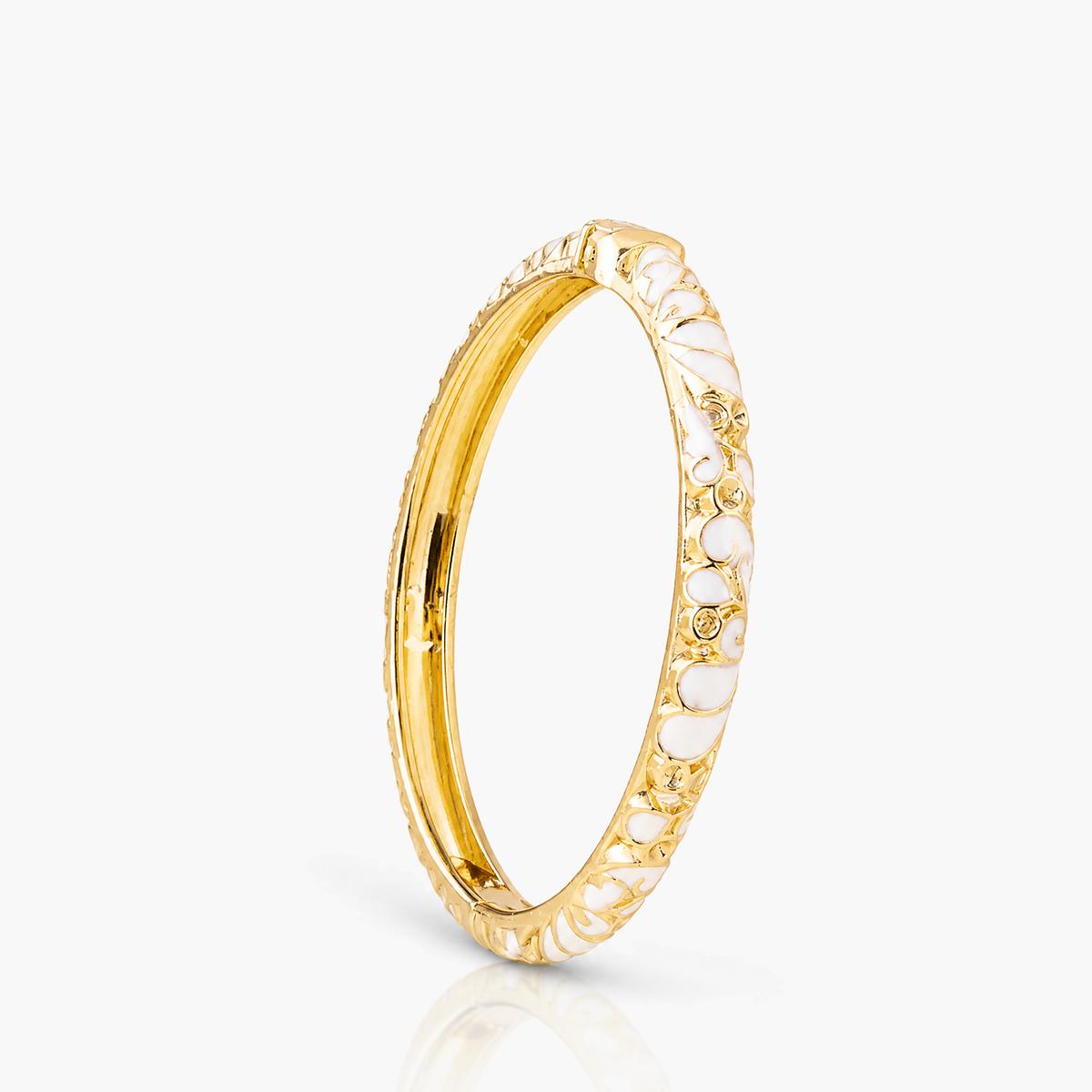 Trendy Cloud Enamel Bangle